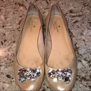kate spade bedazzled flats size 9